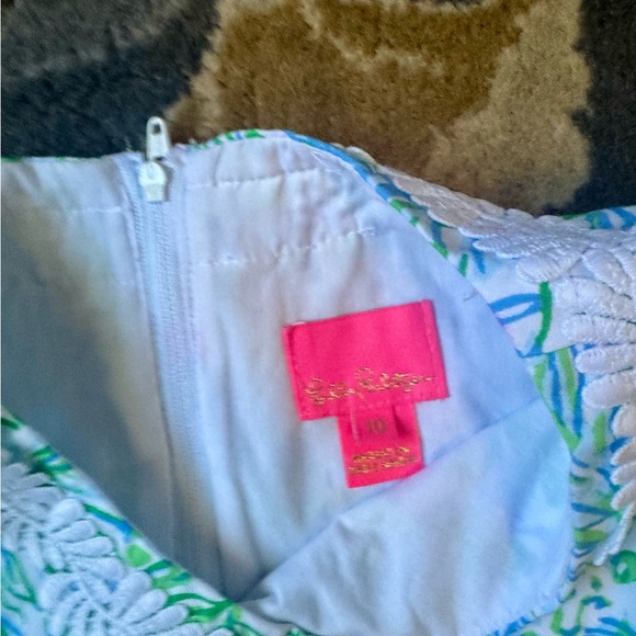 Lilly Pulitzer Girls' Hydra Blue Dandy Lions sheath - Picture 4 of 4